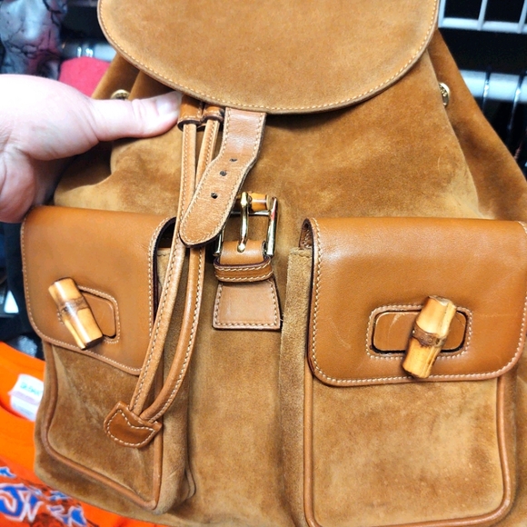 Vintage Gucci backpack style handbag - Picture 2 of 8